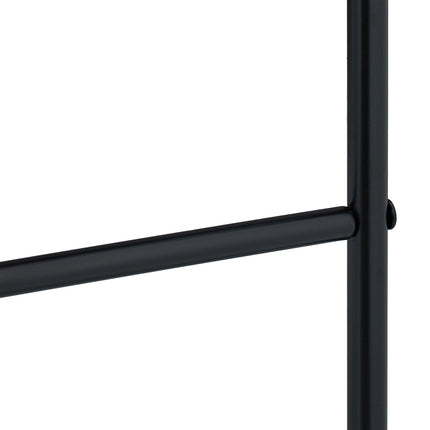 Handtuchleiter aus Metall, 3 Sprossen, Schwarz