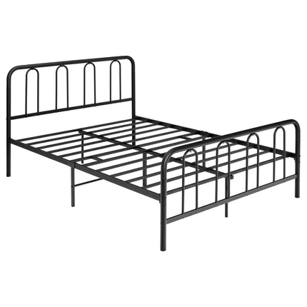 Metallbettgestell für 190 x 140 cm Matratze Doppelbettgestell mit Lattenrost &amp; Stauraum
