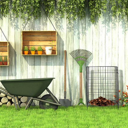 Metallkomposter mit Bodengitter, 2er-Set
