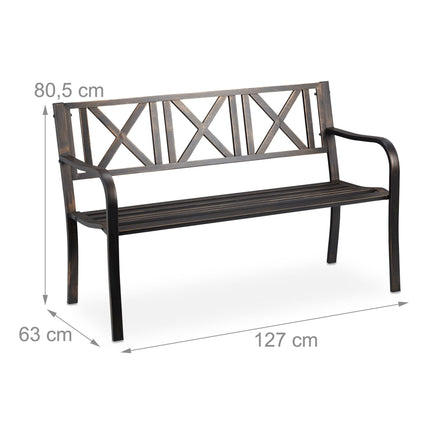 Gartenbank aus Metall