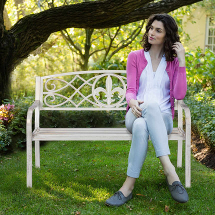 Banc de jardin en métal