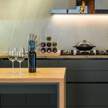 Casier à vin en métal pour 9 bouteilles