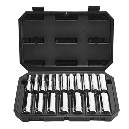 Metric Socket Set 18-Piece, 1/2-Inch Drive, 10–27 mm