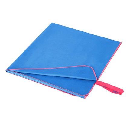 Serviette en microfibre, bleue, 200 x 90 cm
