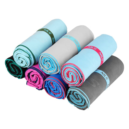 Serviette en microfibre, bleue, 200 x 90 cm