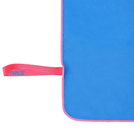 Serviette en microfibre, bleue, 200 x 90 cm