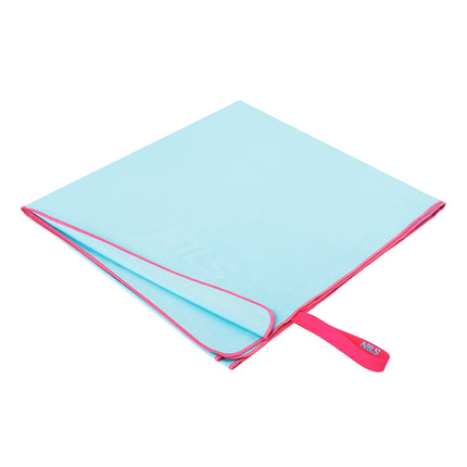 Serviette en microfibre, bleu-rose, 200 x 90 cm