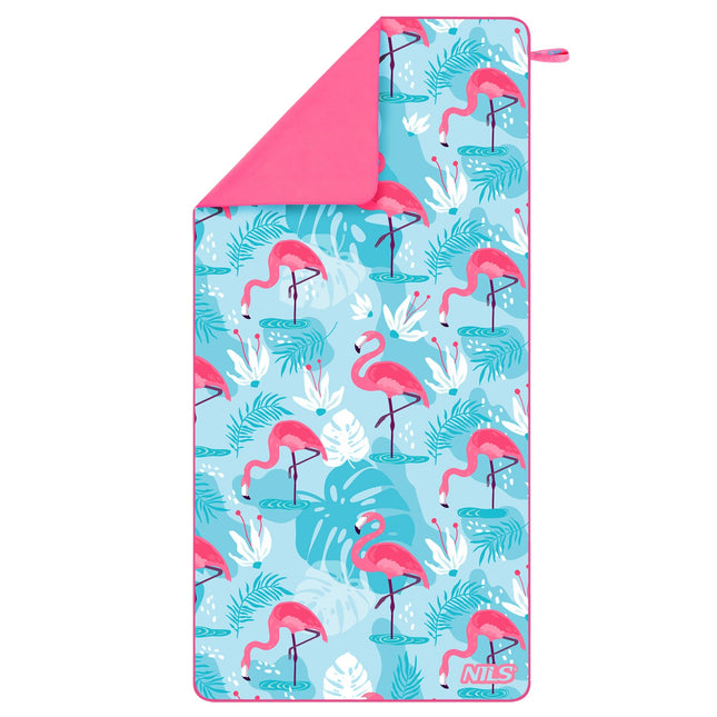Mikrofaser-Handtuch Flamingo-Print 160x80 cm