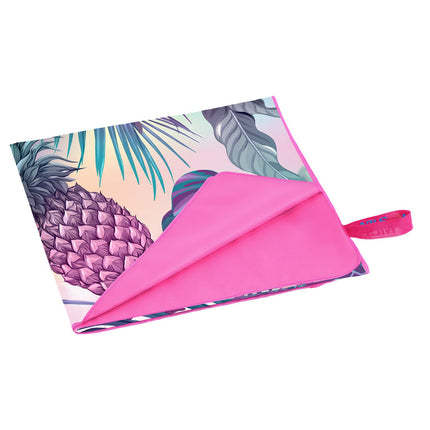 Serviette en microfibre, motif ananas, 160 x 80 cm
