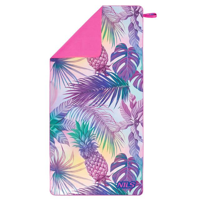 Serviette en microfibre, motif ananas, 160 x 80 cm