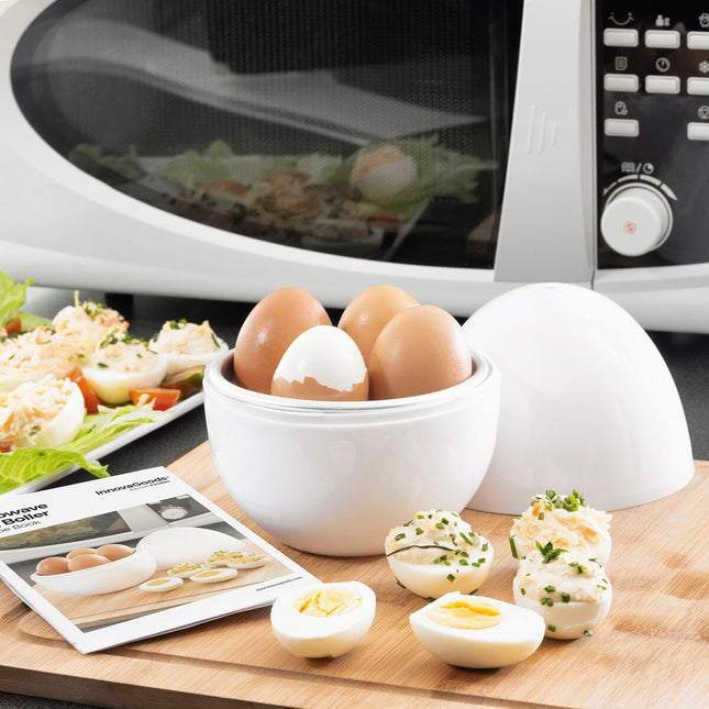 Eierkocher für die Mikrowelle mit Rezeptheft Boilegg InnovaGoods
