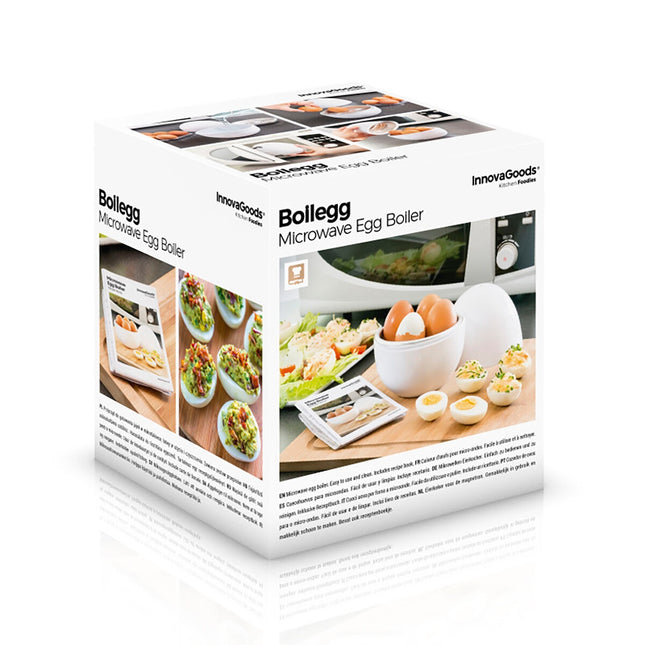 Eierkocher für die Mikrowelle mit Rezeptheft Boilegg InnovaGoods