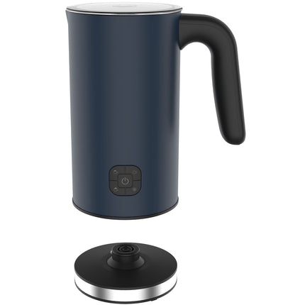 Mousseur à lait 4 en 1, capacité 300 ml, bleu nuit