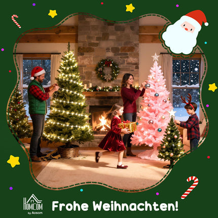 Mini sapin de Noël artificiel de 60 cm avec neige et pommes de pin