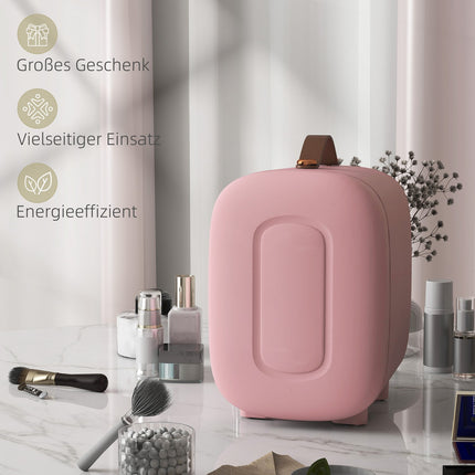 Mini-Schönheitskühlschrank – 4 l, Rosa, Aufbewahrung für Hautpflege & Make-up