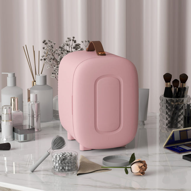 Mini-Schönheitskühlschrank – 4 l, Rosa, Aufbewahrung für Hautpflege & Make-up