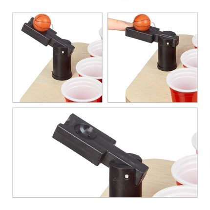 Mini Beer Pong avec des gobelets rouges
