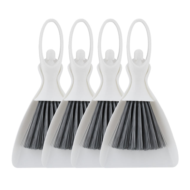 Ensemble mini-pelle et balayette, lot de 4, design compact