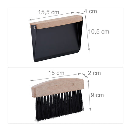Ensemble mini-pelle et balayette pour un nettoyage rapide de la table
