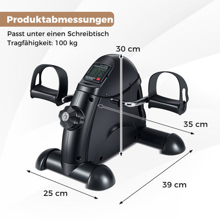 Mini vélo d'exercice avec écran LCD pour les bras et les jambes