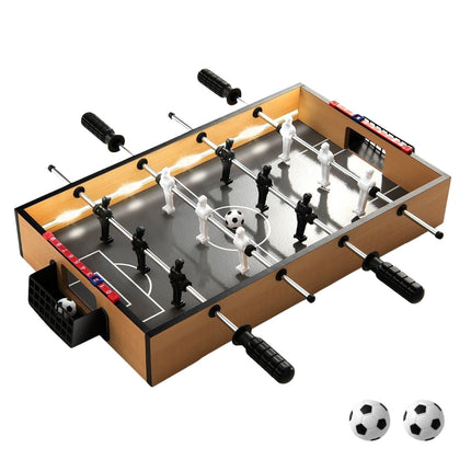 Mini baby-foot avec lumières LED et 2 balles