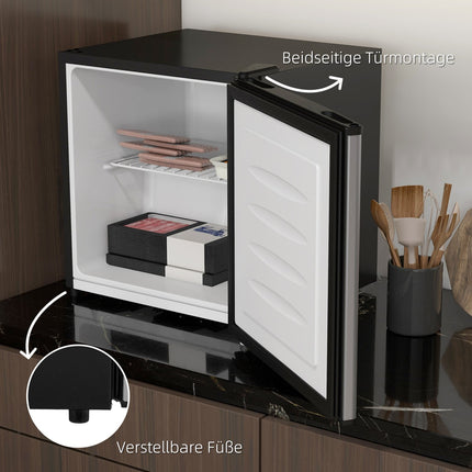 Mini congélateur, Mini congélateur électrique autonome 35 L, Mini réfrigérateur, -14 à -24 , contrôle de température à 5 niveaux, 47 x 44,2 x 48,8 cm, Argent