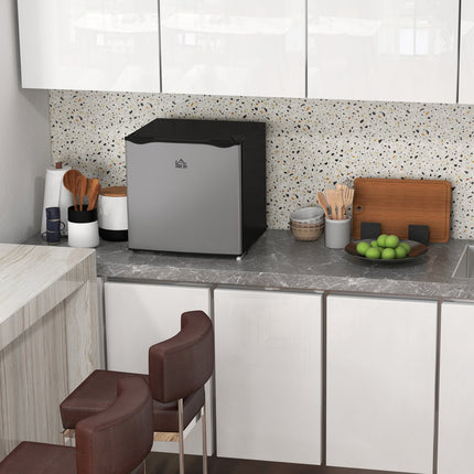 Mini congélateur, Mini congélateur électrique autonome 35 L, Mini réfrigérateur, -14 à -24 , contrôle de température à 5 niveaux, 47 x 44,2 x 48,8 cm, Argent