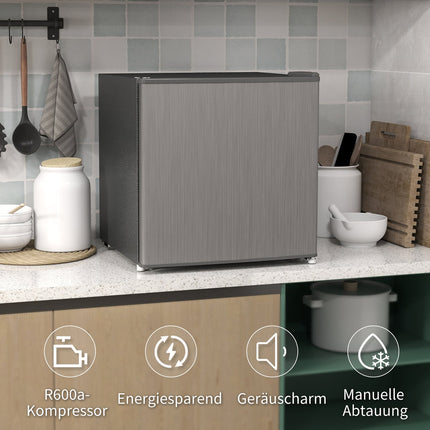 Minigefrierschrank 35L, elektrisch, freistehend, grau
