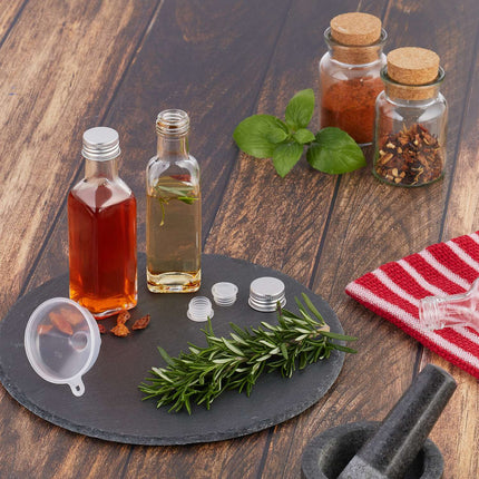 Mini bouteilles en verre avec bouchon à vis - Coffret de 100 ml