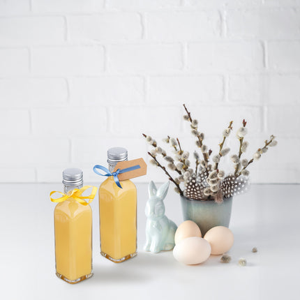 Mini bouteilles en verre avec bouchon à vis - Coffret de 100 ml