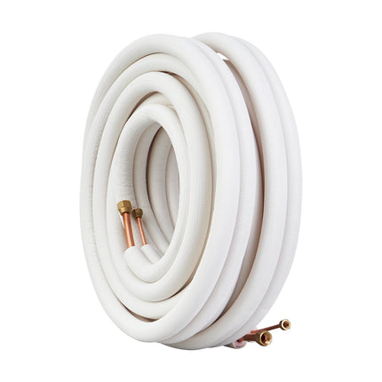 Mini Split Line Set 50 Ft, 1/4 x 1/2 Copper, Insulated