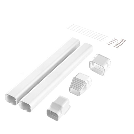 Mini Split Line Set Cover, PVC 2270mm Paintable White