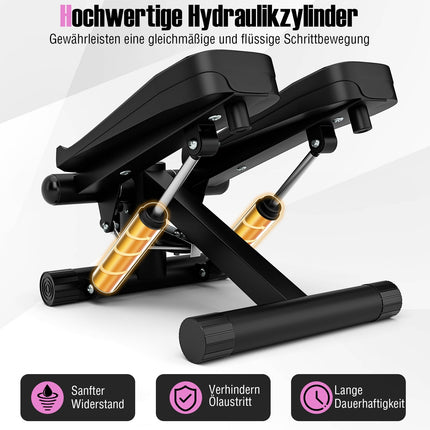 Mini stepper avec bandes de résistance, intensité réglable