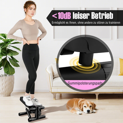 Mini stepper avec bandes de résistance, intensité réglable