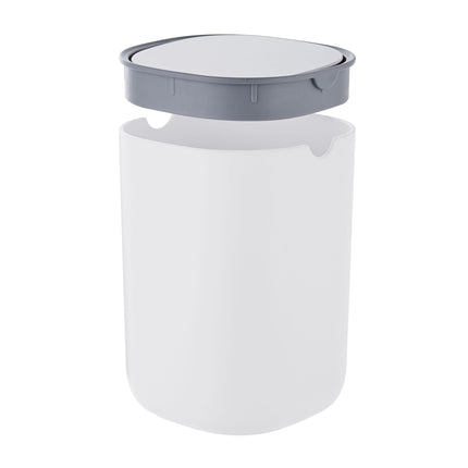 Mini poubelle de table avec couvercle basculant, 1,5 L – Blanche