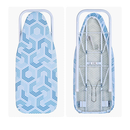 Mini-Tischbügelbrett mit Bügeleisenablage, Blau