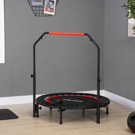 Fitness-Minitrampolin, 102 cm, verstellbarer Griff, 100 kg Tragkraft