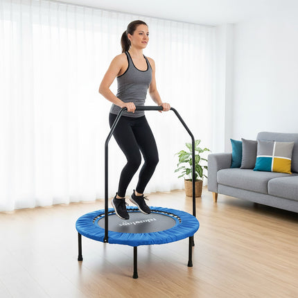 Minitrampolin mit Sicherheitsstange, 102 cm Durchmesser