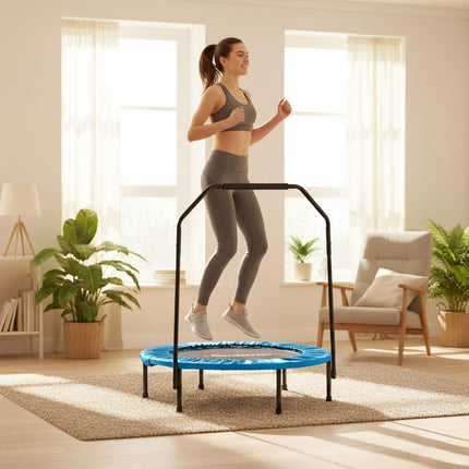Minitrampolin mit Sicherheitsstange, 102 cm Durchmesser