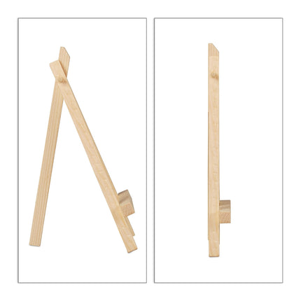 Mini chevalets en bois, lot de 10