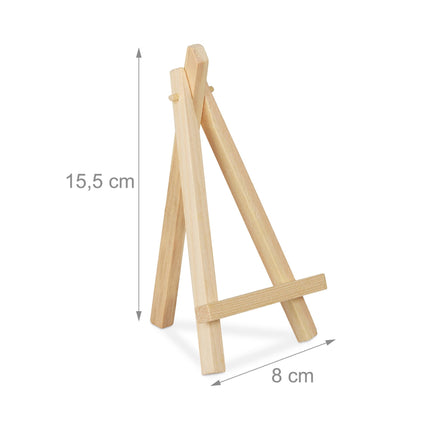 Mini chevalets en bois, lot de 10