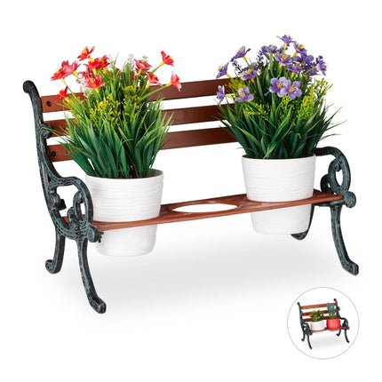 Mini banc à fleurs