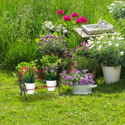 Mini banc à fleurs