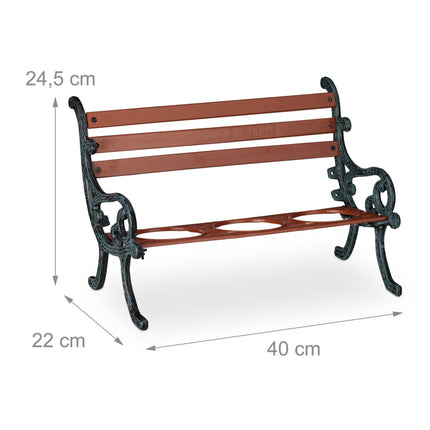 Mini banc à fleurs
