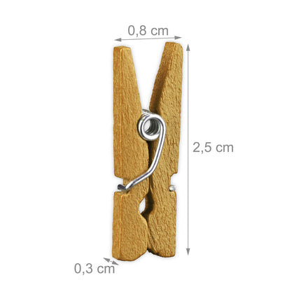 Mini-Holzklammern 400er Set