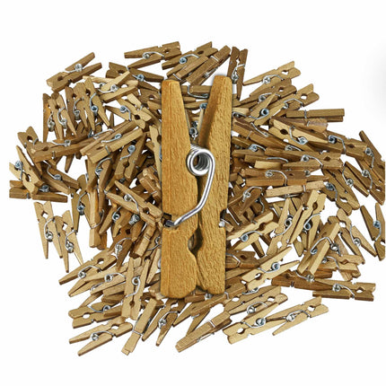 Mini-Holzklammern 400er Set