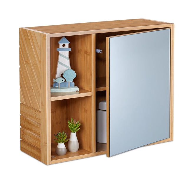 Armoire à glace avec étagères