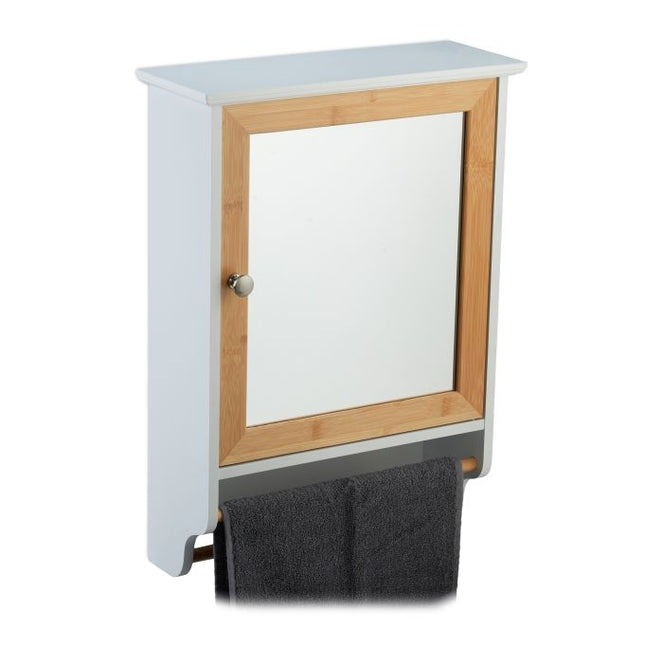 Armoire à glace avec porte-serviettes