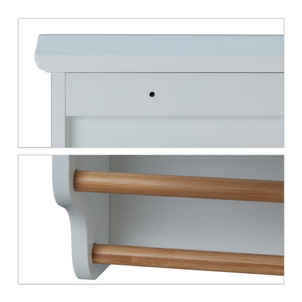Armoire à glace avec porte-serviettes