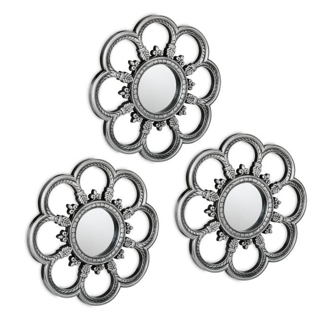 Spiegel 3er Set Blumen